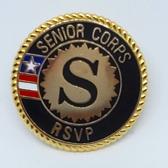 Senior Corps RSVP Lapel Pin Enamel Detail MARKED C. Sanders - Picture 2 of 9